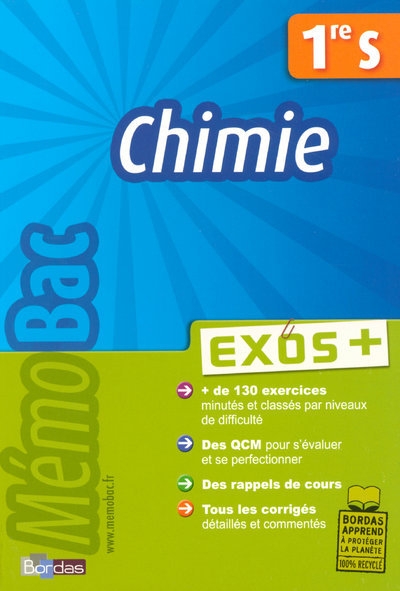 Memo bac exos + chimie 1re s - Image principale