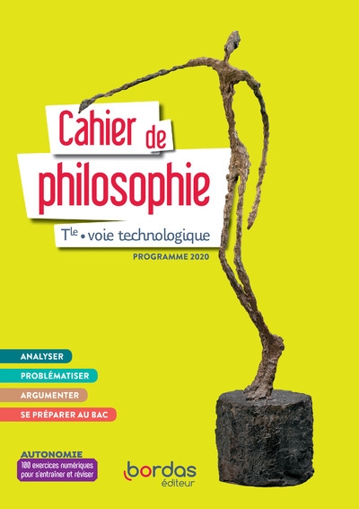Philosophie tle voie technologique 2021 - cahier de l'élève - Image principale