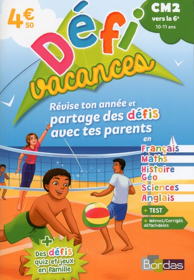 Défivacances cm2 vers la 6e révise ton année et partage des défis avec tes parents - Image principale