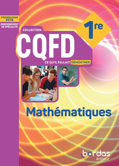 Cqfd mathématiques 1re voie générale 2019 - manuel de l'élève - Image principale