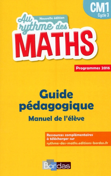 Au rythme des maths cm1 2017 livre du maître du manuel - Image principale