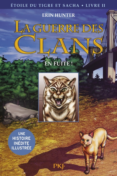 La guerre des clans - etoile du tigre et sacha - tome 2 en fuite ! -illustrée- - Image principale