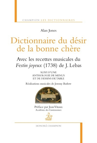 Dictionnaire du désir de la bonne chère avec les r - Image principale