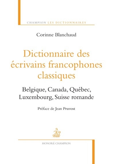 Dictionnaire des écrivains francophones classiques - Image principale