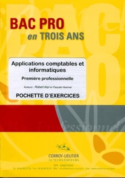 Applications comptables et informatiques - pochette d'exercices - Image principale