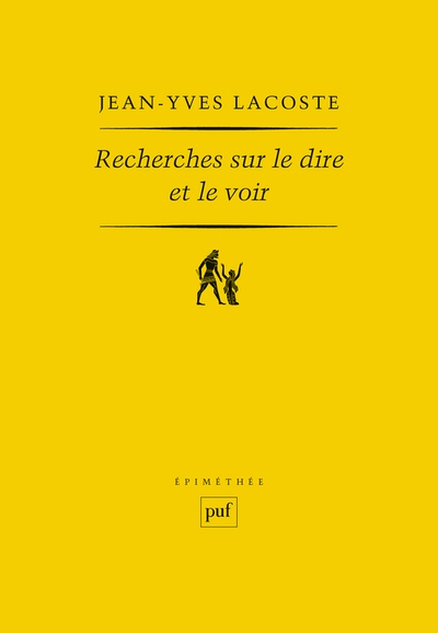 Recherches sur le dire et le voir - Image principale