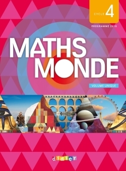 Maths monde cycle 4 - livre (1 volume) - Image principale