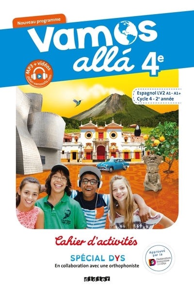 Vamos allá 4e lv2 espagnol ed.2019 - cahier spécial dys - Image principale