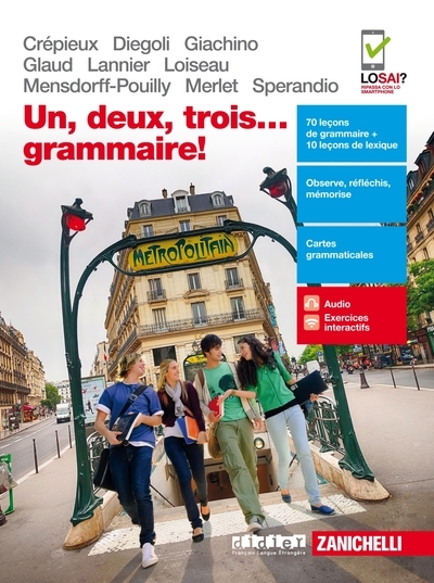 Un deux trois... grammaire niv. a1-b2 italie (éd. 2017) - livre - Image principale
