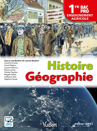 Histoire géographie 1re bac pro - enseignement agricole (2018) - Image principale