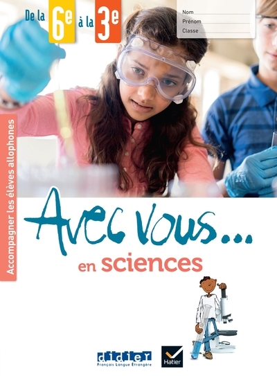 Avec vous... en sciences - de la 6e à la 3e - cahier + didierfle.app - Image principale