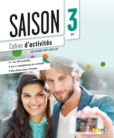 Saison 3 - niv. b1 - cahier + cd mp3 - Image principale