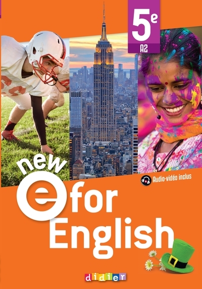 New e for english - anglais 5e ed. 2022 - livre élève - Image principale