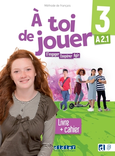 À toi de jouer 3 - niv. a2.1 - livre + cahier + didierfle.app - Image principale