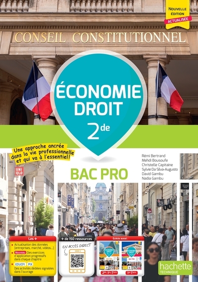 Economie-droit - 2de bac pro - détachable - éd. 2026 - Image principale
