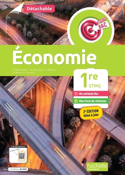 Objectif bac economie 1re stmg (détachable) - éd. 2025 - Image principale