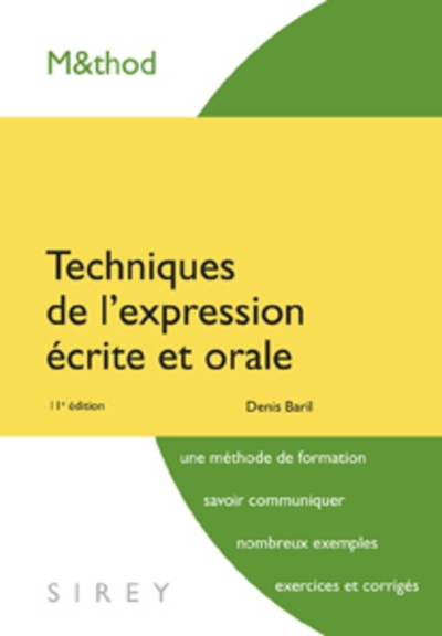 Techniques de l'expression écrite et orale. 11e éd. - Image principale