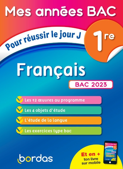 Mes années bac pour réussir le jour j français 1re bac 2023 - Image principale