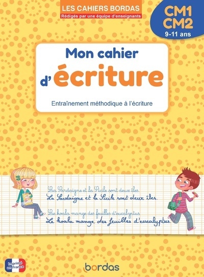 Les cahiers bordas - mon cahier d'écriture cm1 cm2 - Image principale
