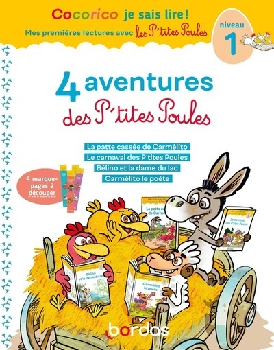 Cocorico je sais lire ! 1res lectures - 4 aventures p'tites poules - niveau 1 - tome 2 - Image principale