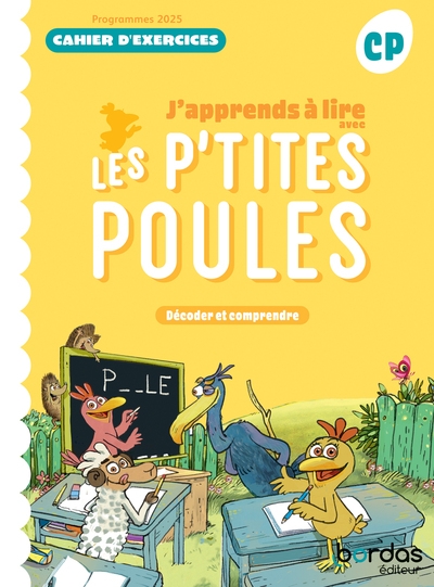 J'apprends à lire avec les p'tites poules - méthode de lecture cp - 2025 - cahier d'exercices - élève - Image principale