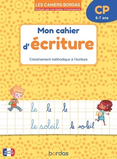 Les cahiers bordas - mon cahier d'écriture - cp - Image principale