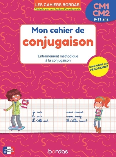 Les cahiers bordas - mon cahier de conjugaison cm1-cm2 - Image principale
