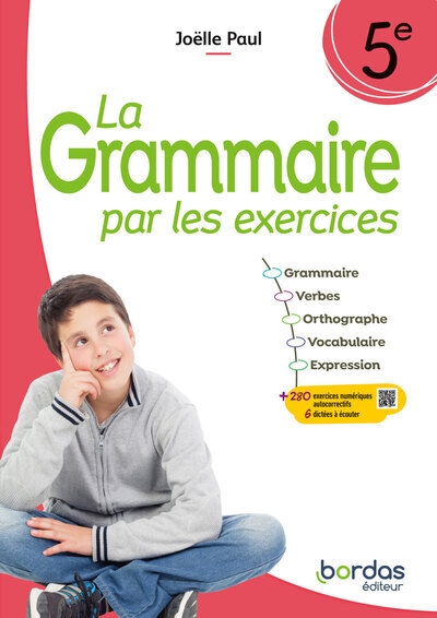 La grammaire par les exercices 5e 2024 cahier élève - Image principale