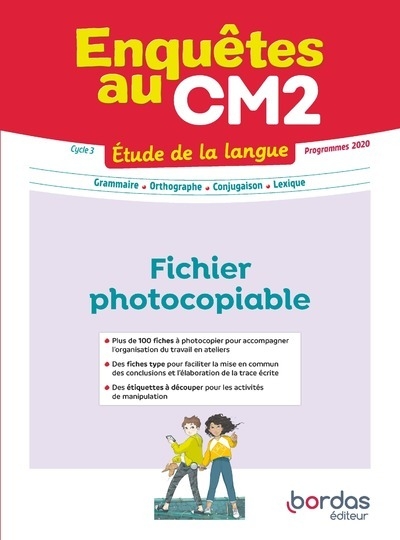 Enquêtes au - etude de la langue cm2 - 2023 - fichier photocopiable d'ateliers - Image principale