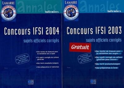 Pack special concours ifsi 2004 + concours ifsi 2003 - Image principale