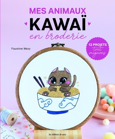Mes animaux kawaï en broderie - Image principale