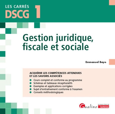 Dscg 1 - gestion juridique, fiscale et sociale - Image principale