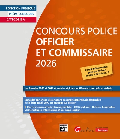 Concours police officier et commissaire 2026 - Image principale