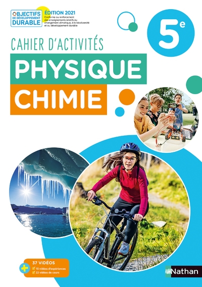 Physique chimie 5e - cahier d'activités - 2021 - Image principale