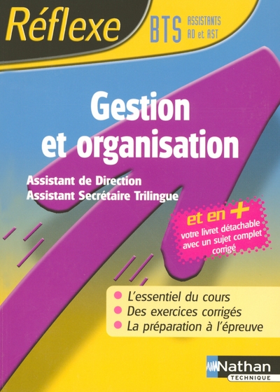 Reflexe bts gestion et organisation assistant de direction assistant secretaire trilingue - Image principale