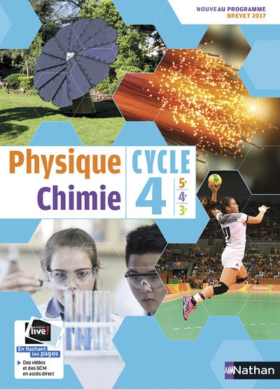 Physique chimie - cycle 4 - manuel elève - grand format - 2017 - Image principale