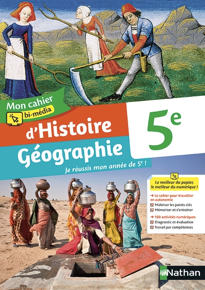 Mon cahier bi-média d'histoirstoire géographie 5e- cahier de l'élève - 2021 - Image principale