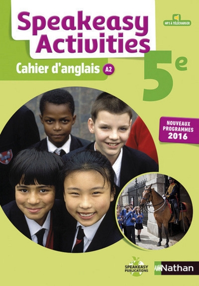 Cahier speakeasy activities anglais 5è 2016 - cahier de l'élève - Image principale