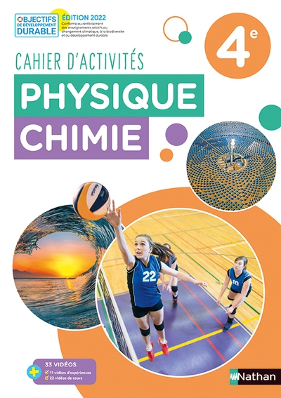 Physique chimie 4e - cahier - 2022 - Image principale