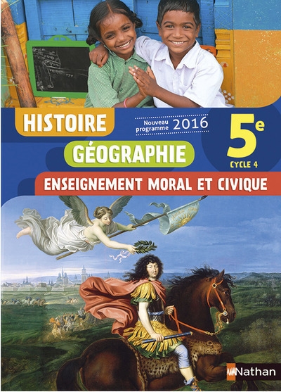 Histoire géographie enseignement moral et civique 5è 2016 - manuel élève - Image principale