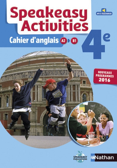 Cahier speakeasy activities anglais 4è 2016 - cahier de l'élève - Image principale