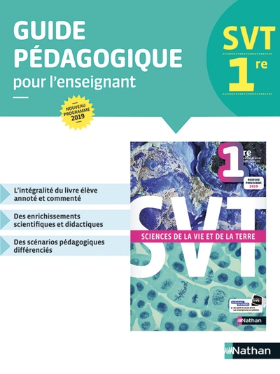 Sciences de la vie et de la terre 1re - livre du professeur 2019 - Image principale