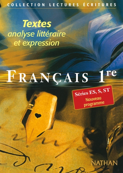 Francais 1e es/s/stt textes version allegee - Image principale