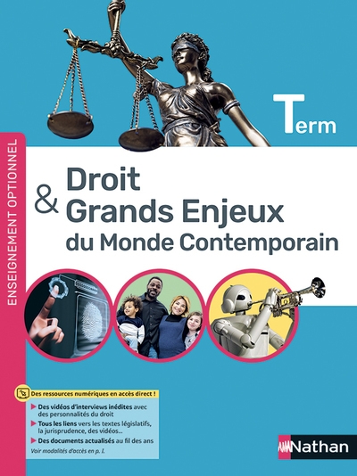 Droit et grands enjeux du monde contemporain - terminale - manuel - 2021 - Image principale