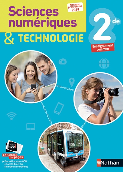 Sciences numériques & technologie 2de - manuel 2019 - Image principale