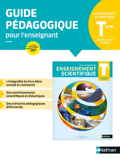 Enseigenement scientifique terminale - livre professeur 2020 - Image principale