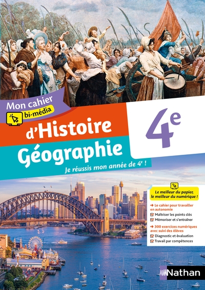 Histoire géographie 4e - cahier de l'élève - 2022 - Image principale
