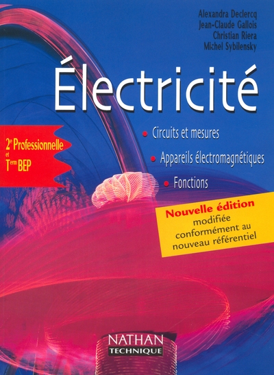Electricité bep livre de l'élève livre de l'élève - Image principale