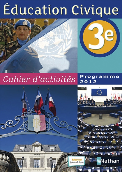 Education civique 3ème cahier d'activités programme 2012 - Image principale