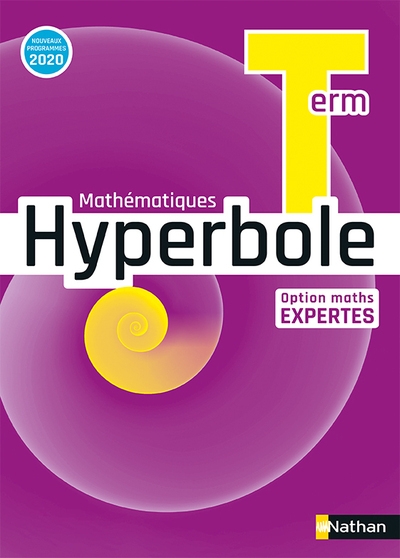 Hyperbole term - option maths expertes - manuel 2020 - Image principale